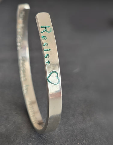 RESIST sterling silver 925 cuff bracelet