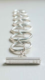 Sterling Silver bracelet, Big Round Links