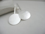 Sterling Silver Round Earrings